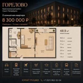 , 2-комн., Санкт-Петербург