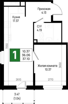 Новостройки, 1-комн., Всеволожск