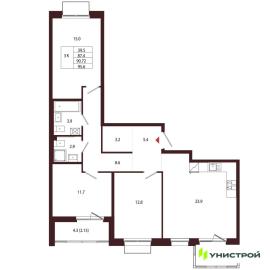 , 3-комн., Санкт-Петербург