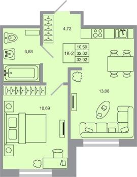 Новостройки, 1-комн., Всеволожск
