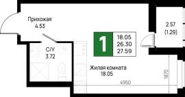 Новостройки, 1-комн., Всеволожск