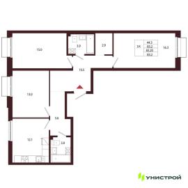 , 3-комн., Санкт-Петербург