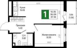 Новостройки, 1-комн., Всеволожск