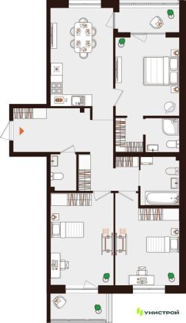 , 3-комн., Санкт-Петербург