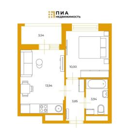 , 1-комн., Санкт-Петербург